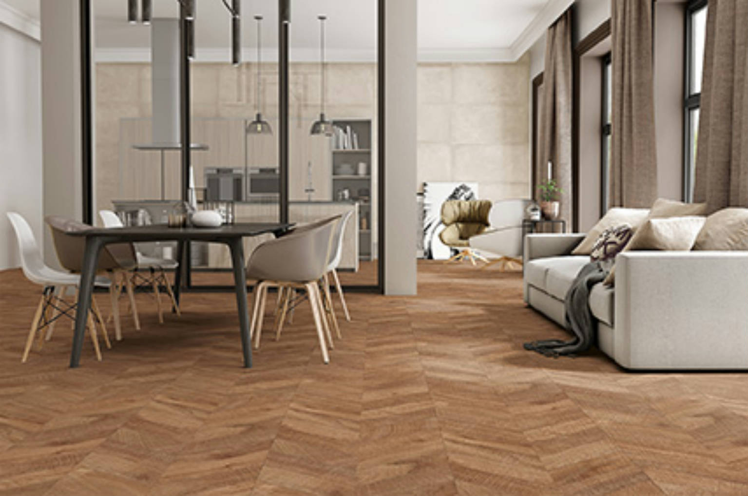 PORCELÁNICO CHEVRON ARTWOOD 120*60 | IBERO