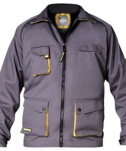 CHAQUETA DE TRABAJO GRIS-AMARILLO | WOLFPACK