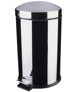 PAPELERA PEDAL CROMO 8L