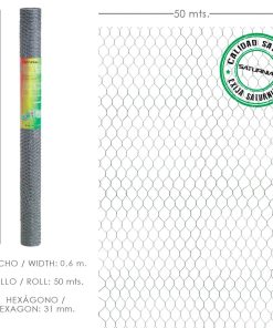 Enrejado Triple Torsion 31/  60 cm. Rollo 50 Metros Uso Domestico