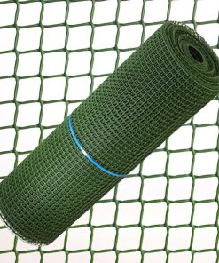 Tela Cuadrada Plastico 0,5 cm. x 1 Metro Verde  Rollo 25 Metros