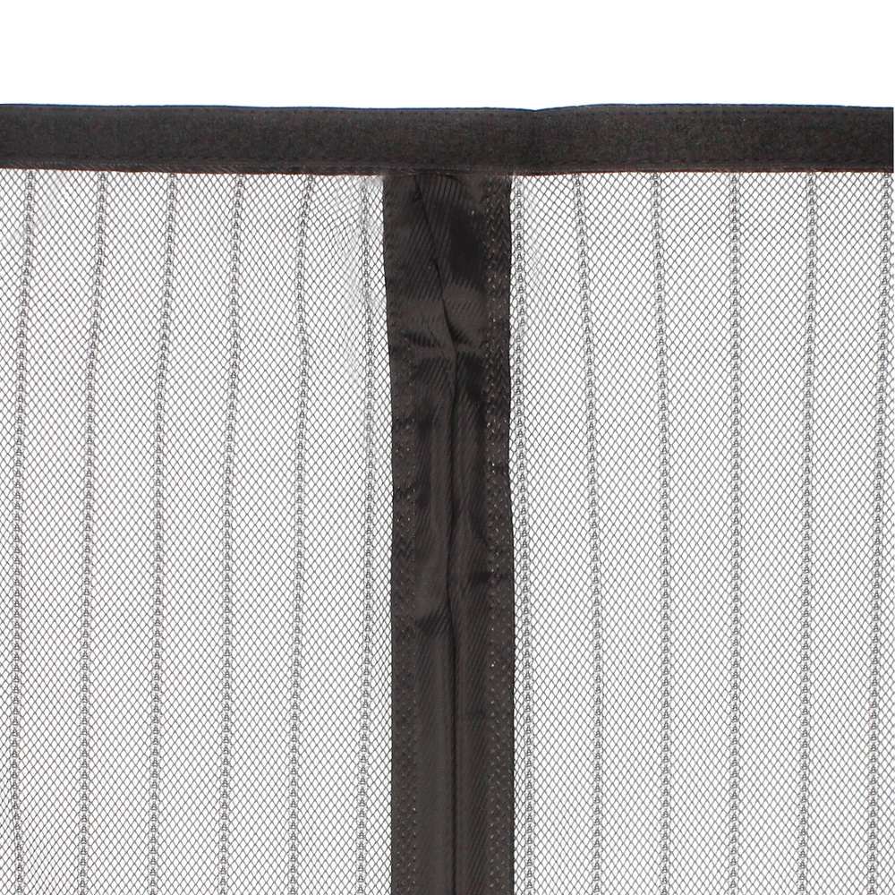 Cortina Mosquitera Para Puertas Con Cierre Central Magnetico Automatico 120 x 240 (Alt.) cm. Color Negro. - Imagen 4