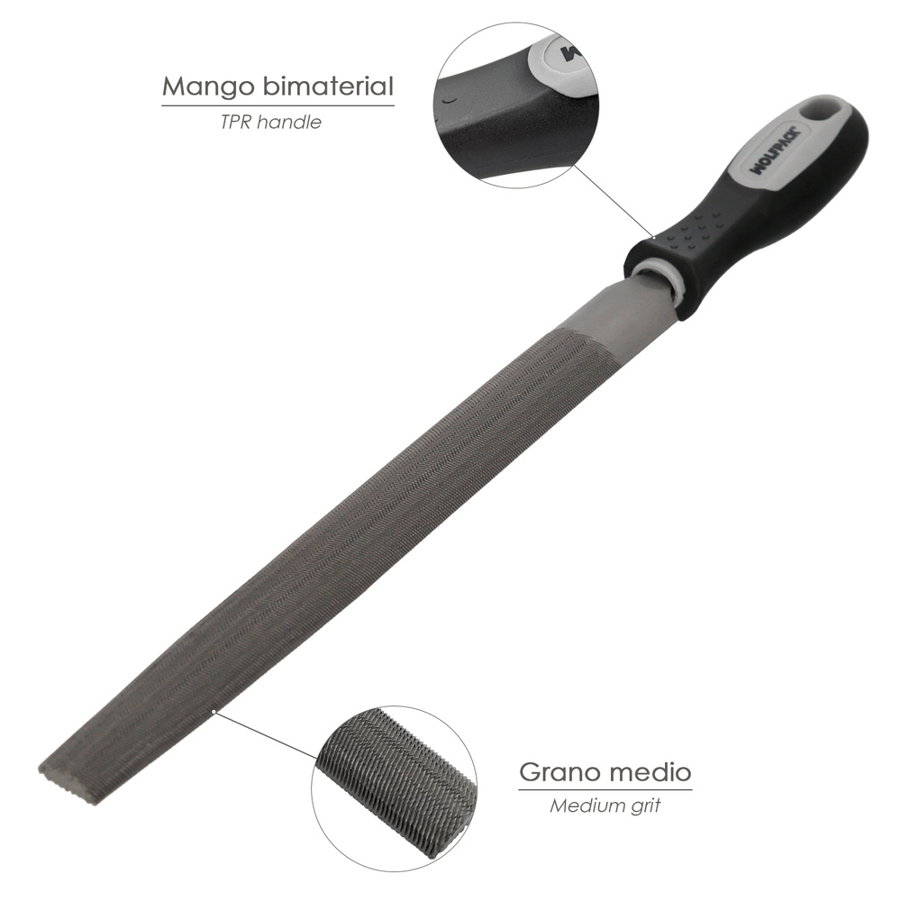 Lima Con Mango Media Caña Entrefina 8" - Imagen 3