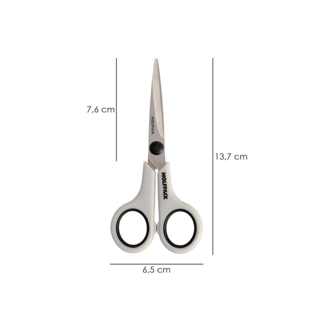 Tijeras Multiuso Acero Inoxidable 5,5" / 140 mm. Hojas Acero Inoxidable, Mango Comodo y Suave - Imagen 2