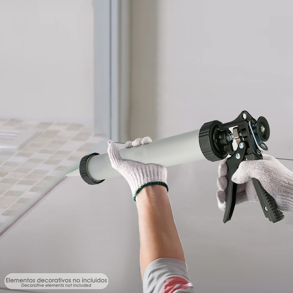 Pistola Aluminio / Acero Para Aplicar Mortero Capacidad 660 CC. - Imagen 4