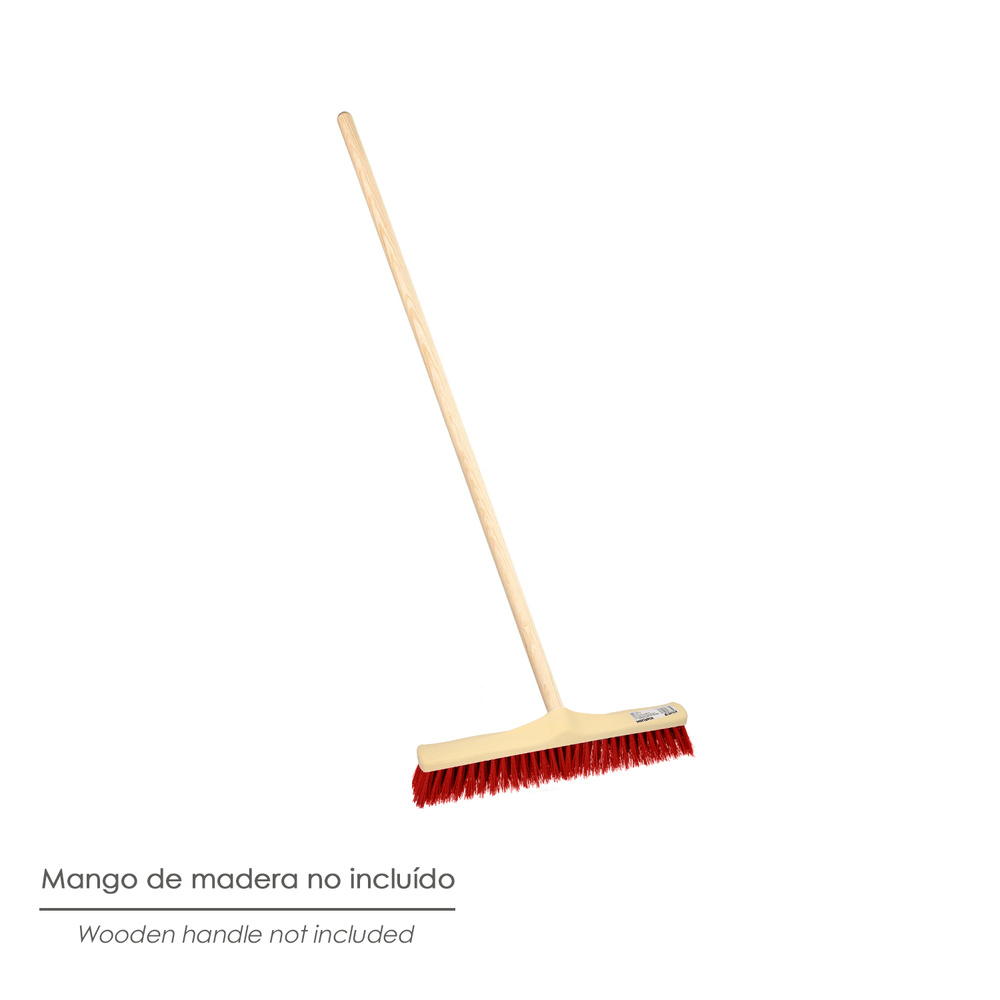 Cepillo Barrendero Industrial Fibra Suave PVC. Soporte Polipropileno 50 cm. (Sin Mango) - Imagen 5