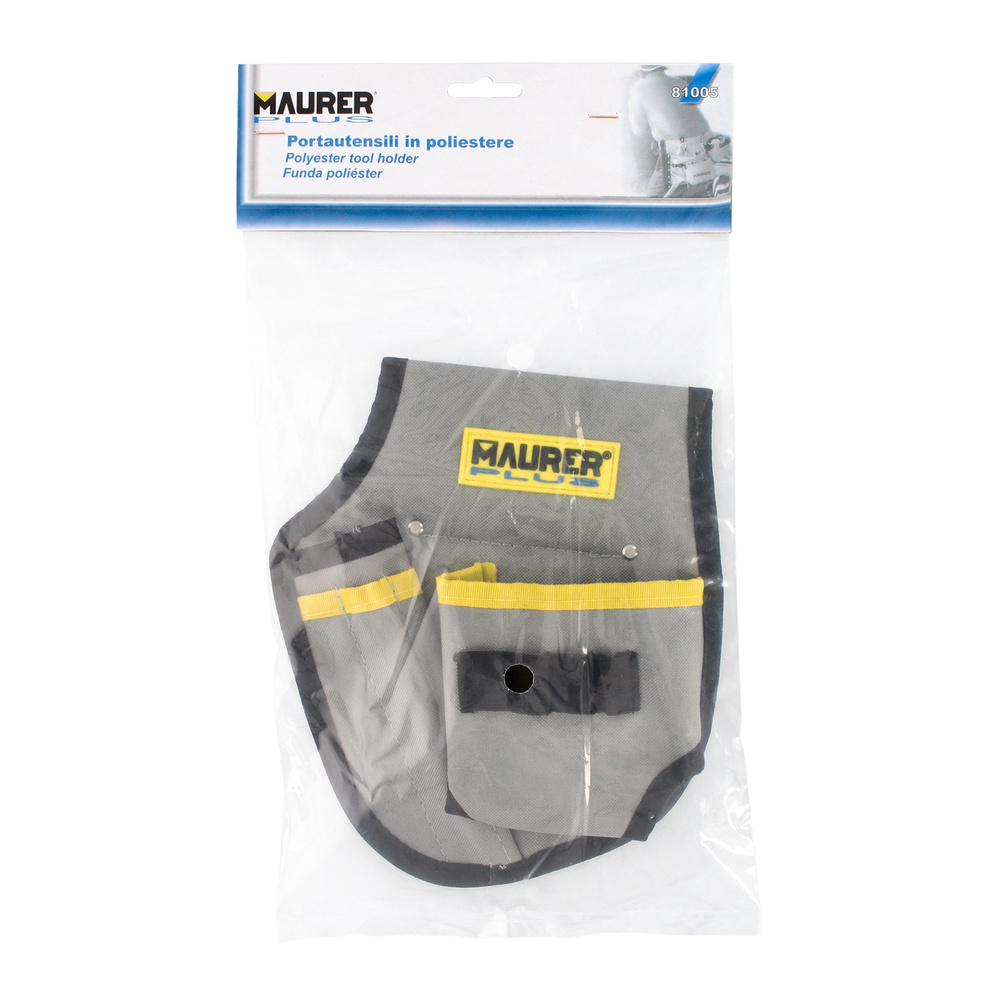 Funda Bolsa Porta Herramientas Para Cinturon Con 3 Bolsillos y 4 Elasticos. Portaherramientas Electricista Multibolsillos - Imagen 6