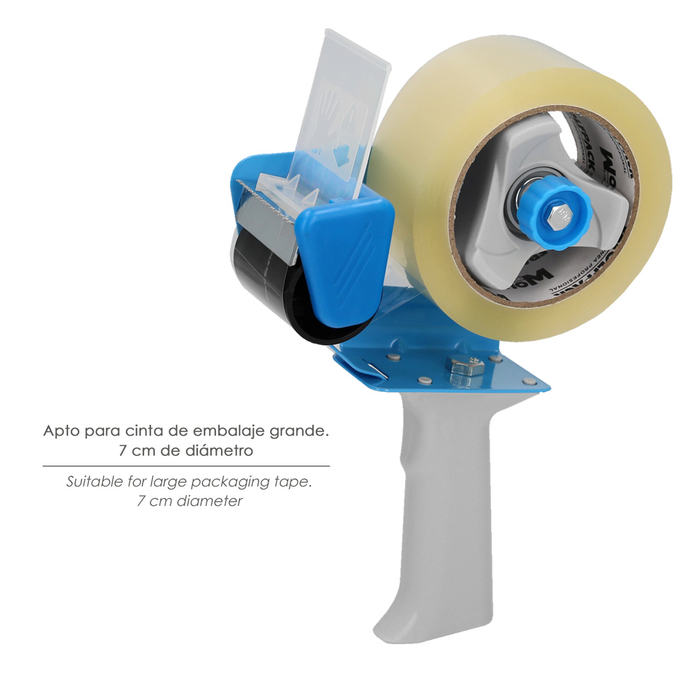 Flejadora Cinta Embalaje, Precintadora Manual, Dispensador cinta Adhesiva, Dispensador Cinta Embalaje. - Imagen 3