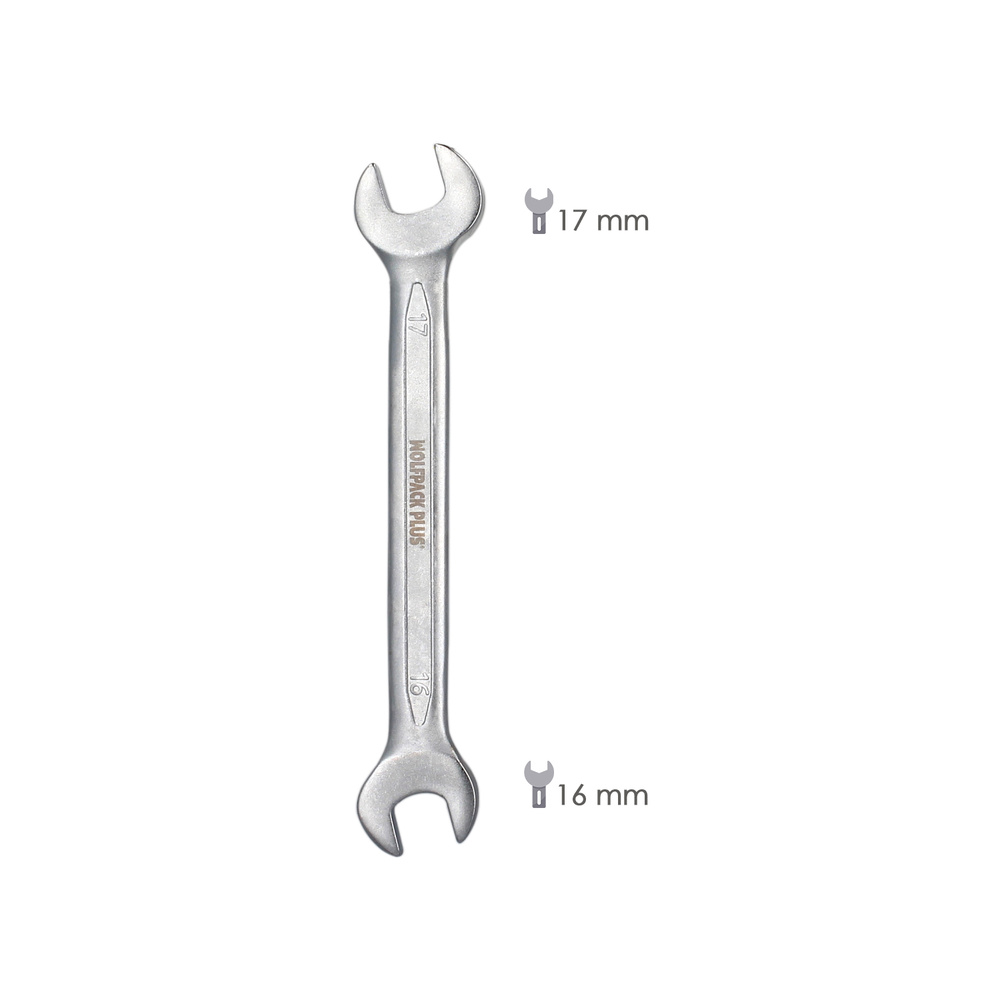 Llave Fija Plus Acero Cromo Vanadio 16x17 DIN 3110. Llave Fija, Llave Fija Doble - Imagen 2