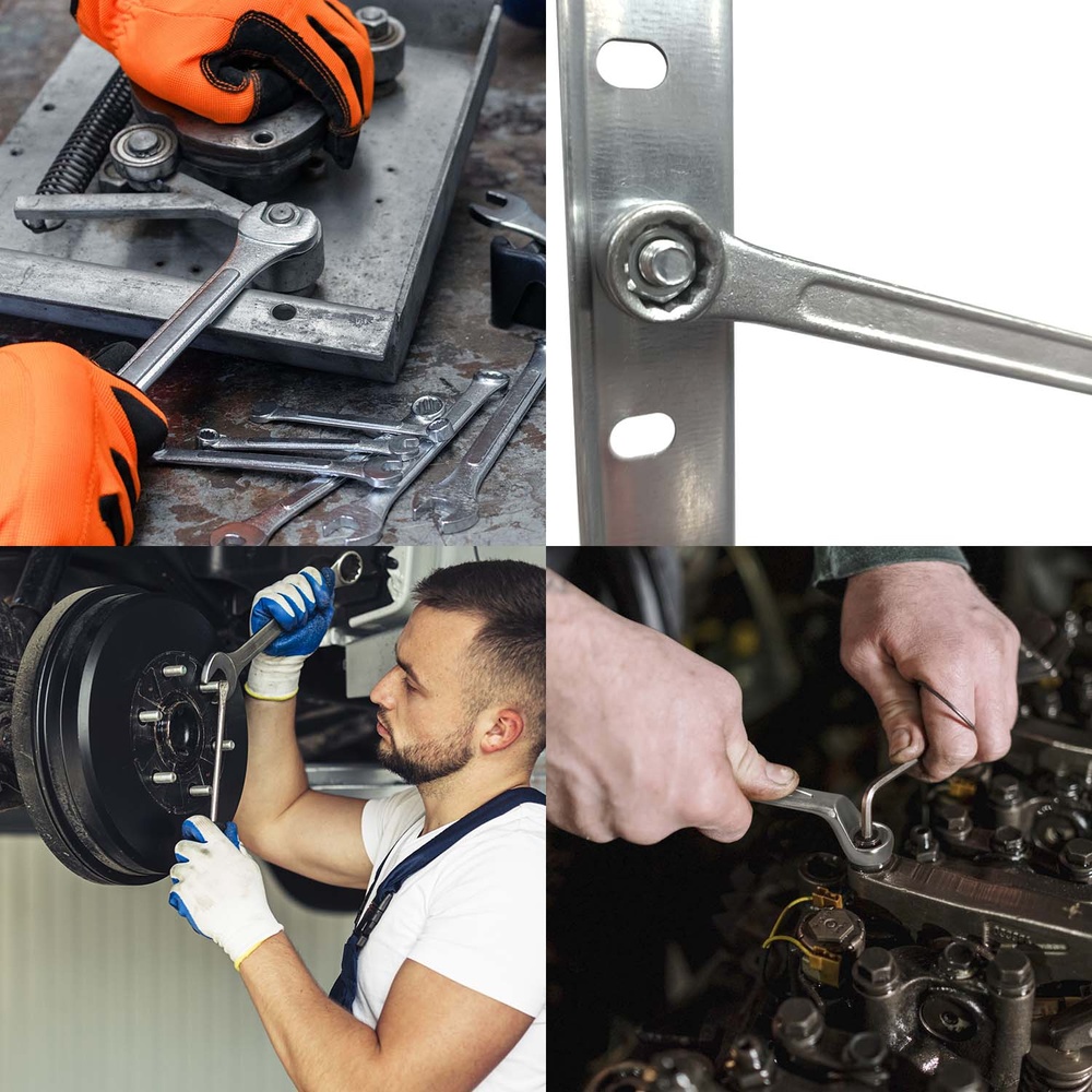 Llave Fija Plus Acero Cromo Vanadio 16x17 DIN 3110. Llave Fija, Llave Fija Doble - Imagen 4