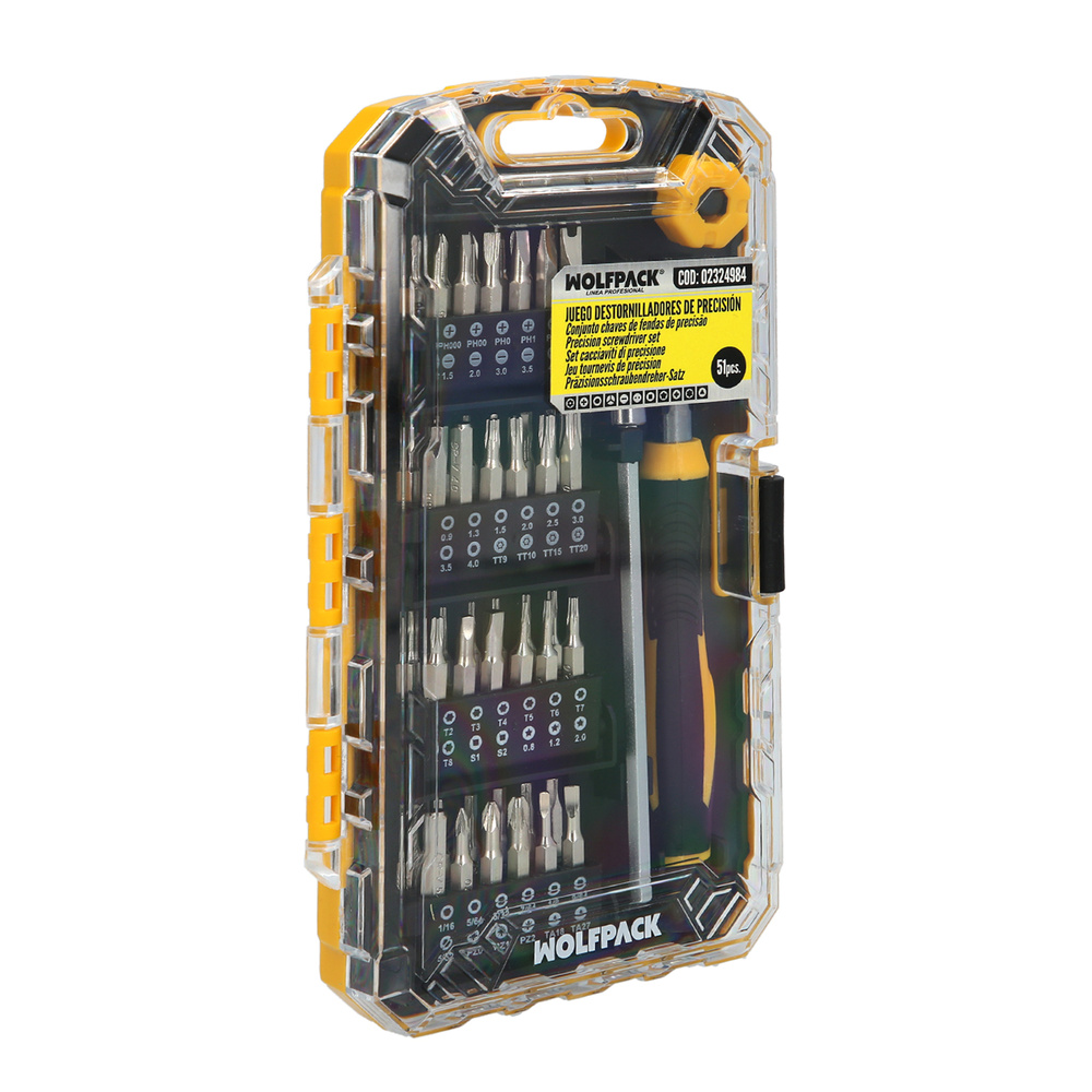 Juego Destornilladores Precision Con 51 Piezas Kit Reparación Herramientas Para Moviles Electronica - Imagen 3
