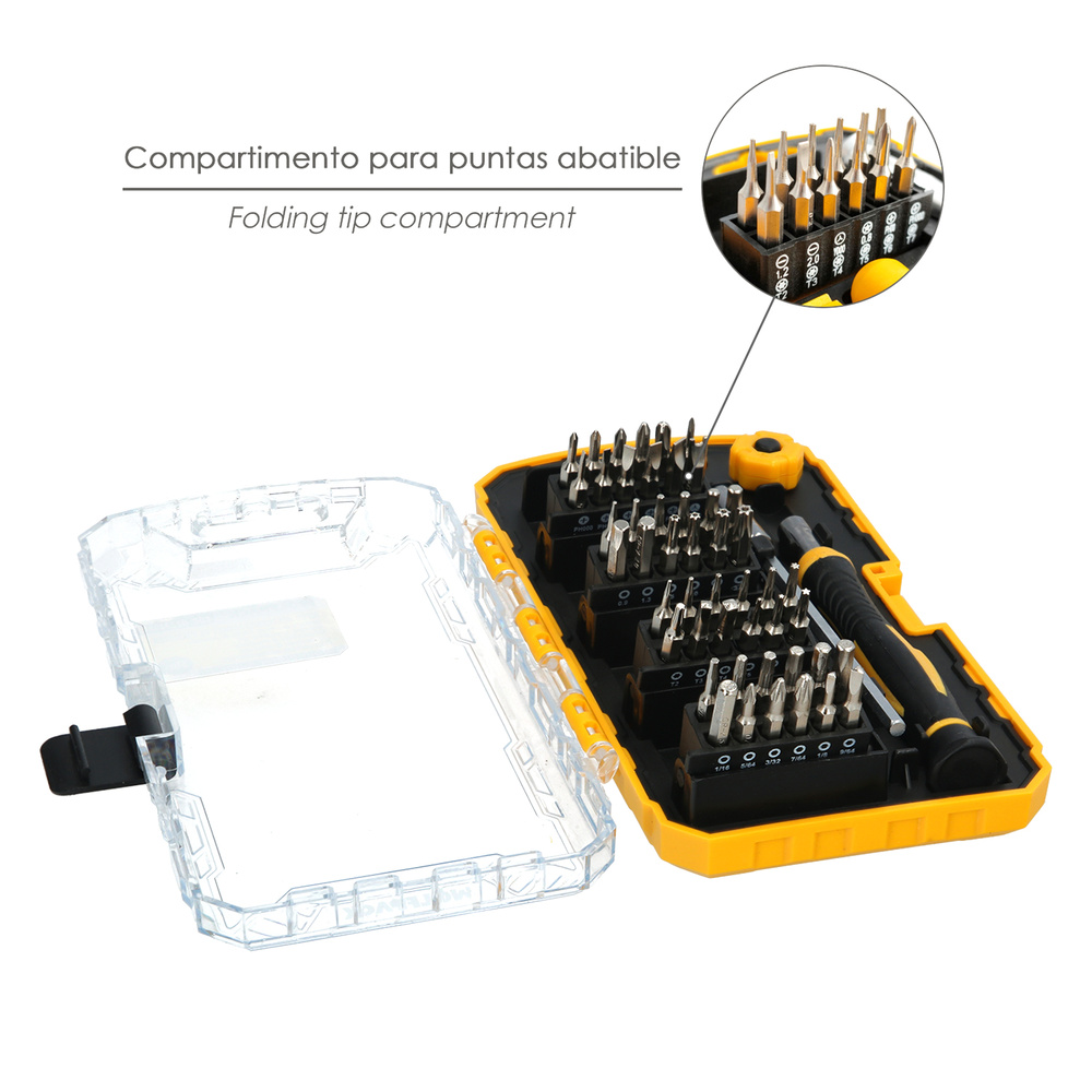 Juego Destornilladores Precision Con 51 Piezas Kit Reparación Herramientas Para Moviles Electronica - Imagen 6