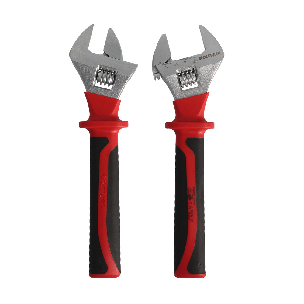 Llave Ajustable Aislada VDE 10". Llave Ajustable Aislada, Llave Inglesa, Llave Moleta Aislada, - Imagen 2