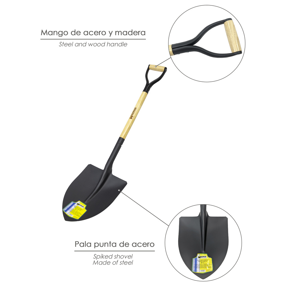 Pala Mango Madera Punta Mango Anilla 502/3 - Imagen 3