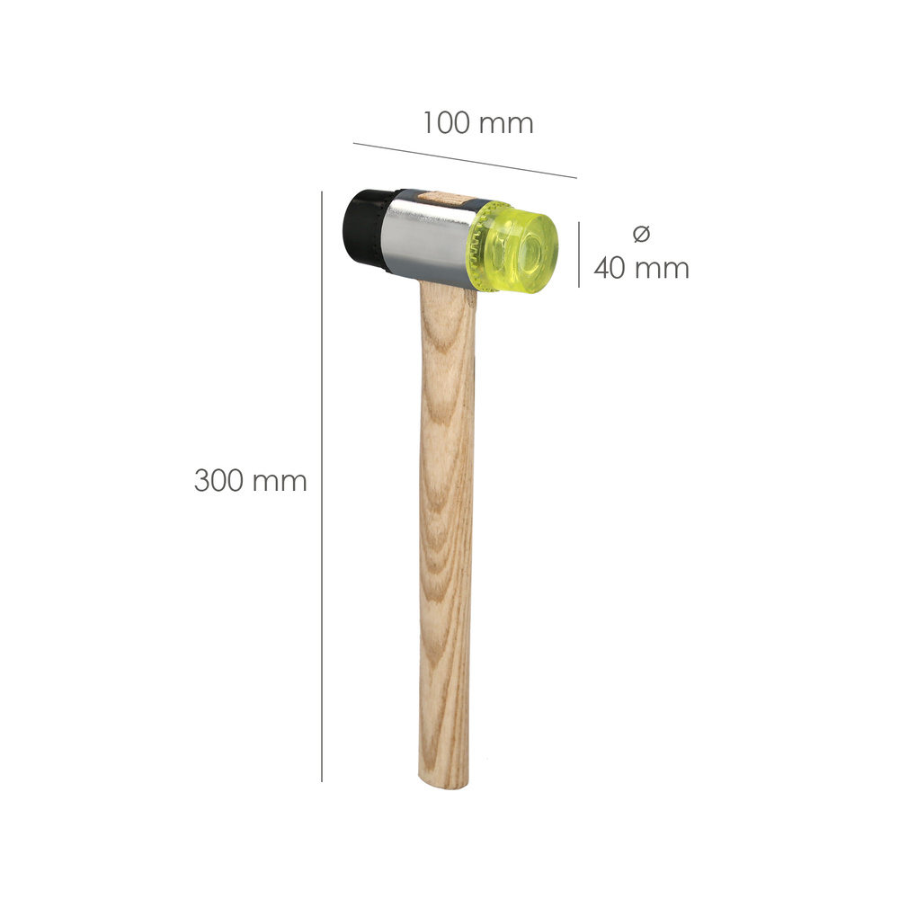 Martillo Chapista De Goma Ø 40 mm. martillo De Goma, Maza De Goma, Martillo Abolladuras - Imagen 2