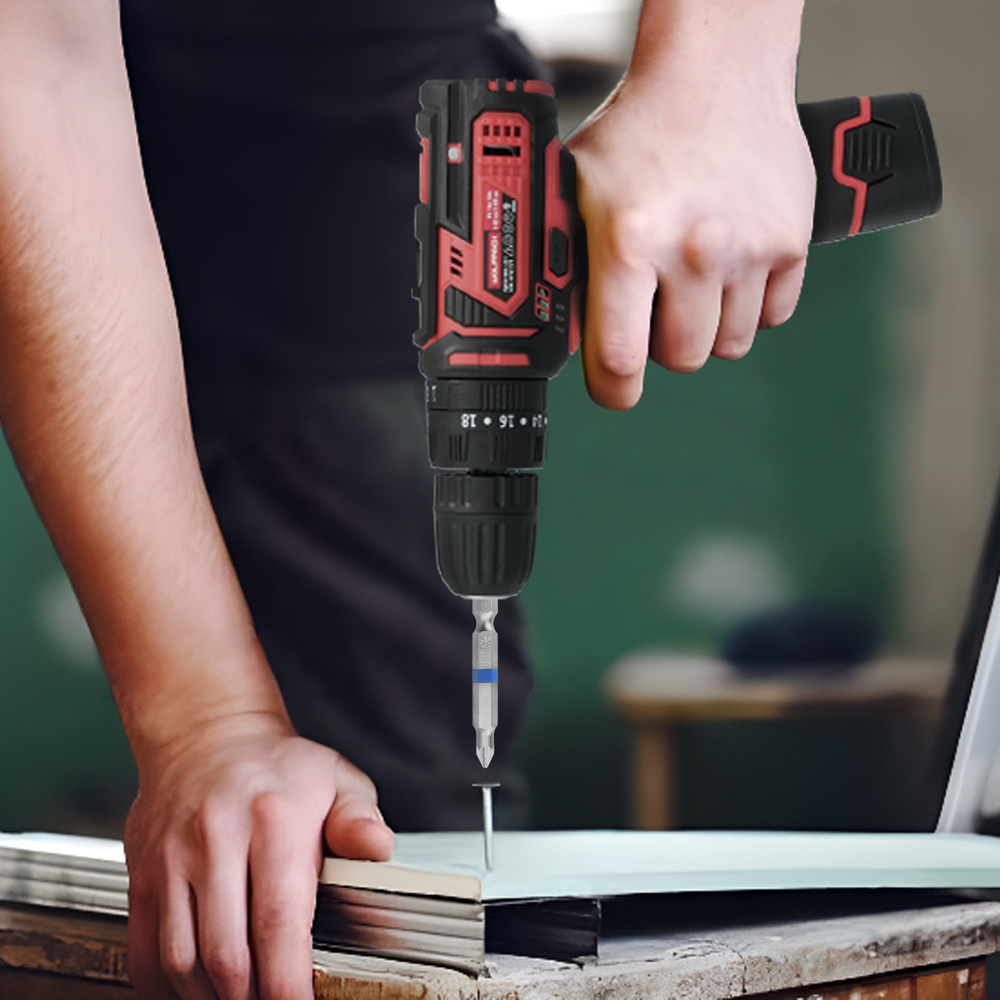 Destorpuntas Largo Pozidriv Nº 3 (2 Piezas) Acero S2 al Cromo Vanadio. Puntas Hexagonales, Destorpuntas, - Imagen 4