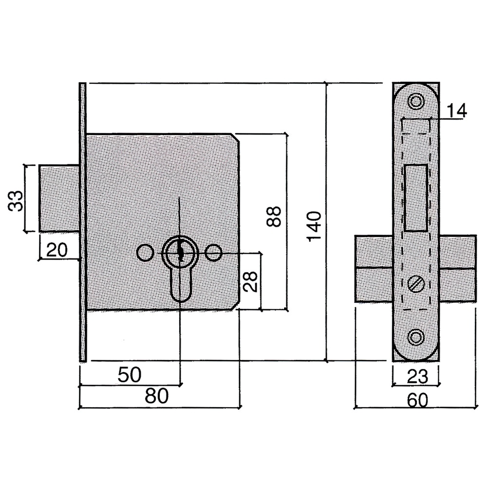 Cerradura Ucem 5300-hl/50 - Imagen 2