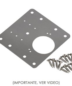 Placas de Reparacion Bisagras Cazoleta 9x9 cm. 1 piezas. Placa Repara Puertas, Placa Reparación Bisagras Mueble