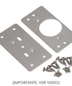 Placas de Reparacion Bisagras Cazoleta 4,7x9 cm. 2 piezas. Placa Repara Puertas, Placa Reparación Bisagras Mueble