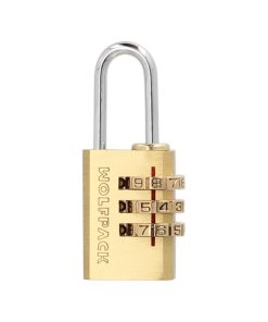 Candado Combinación Laton 22 mm. 3 dígitos