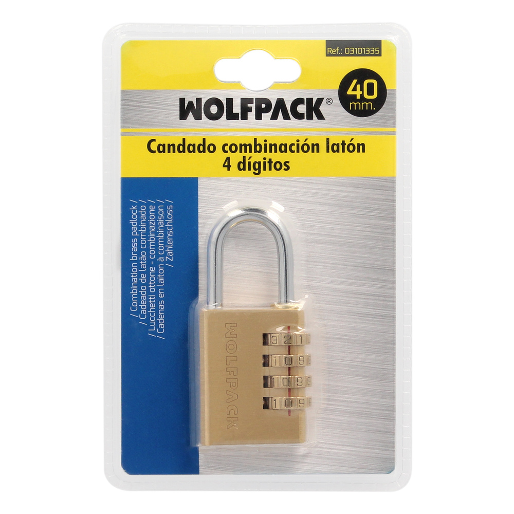 Candado Combinación Laton 40 mm. 4 dígitos - Imagen 4