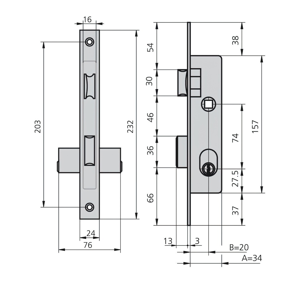 Cerradura Cvl 1964/5 Carpintería Metálica - Imagen 2
