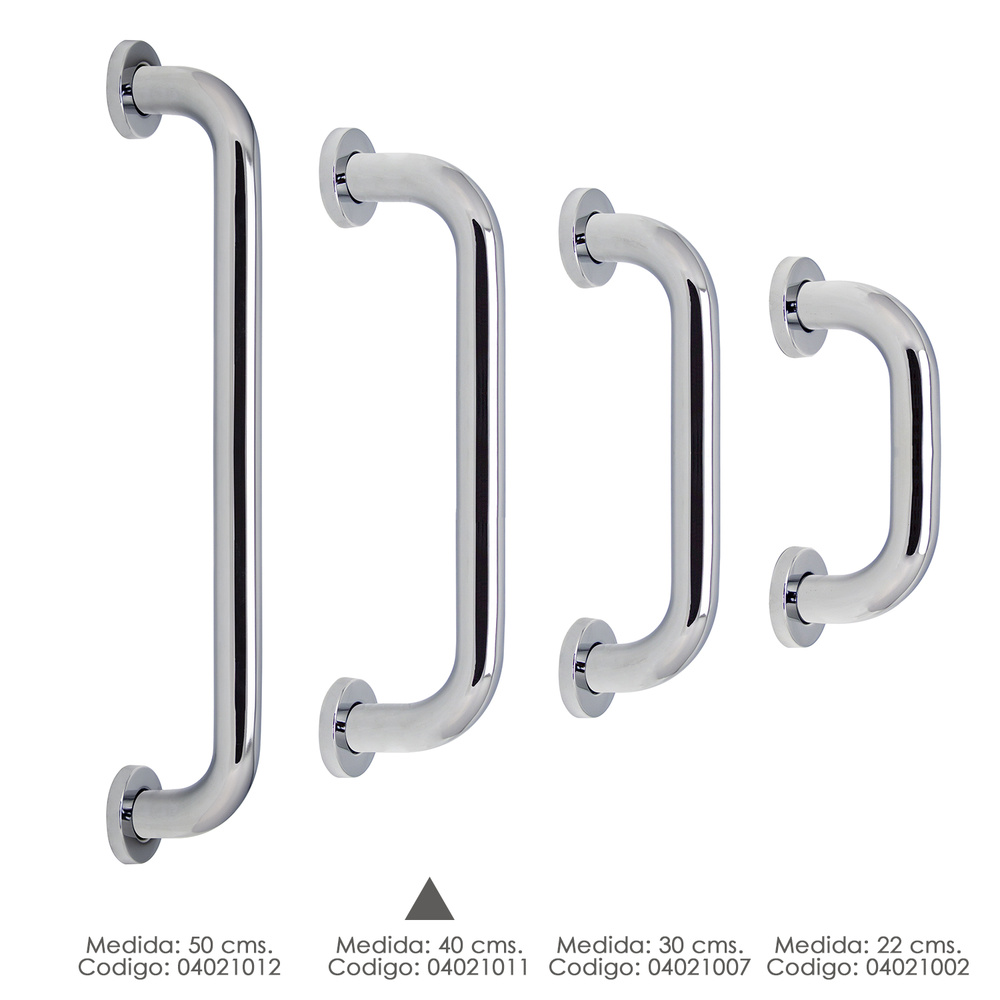 Agarre Ducha Maurer Cromo Brillo Ø 32 mm. Longitud 40 cm. - Imagen 3