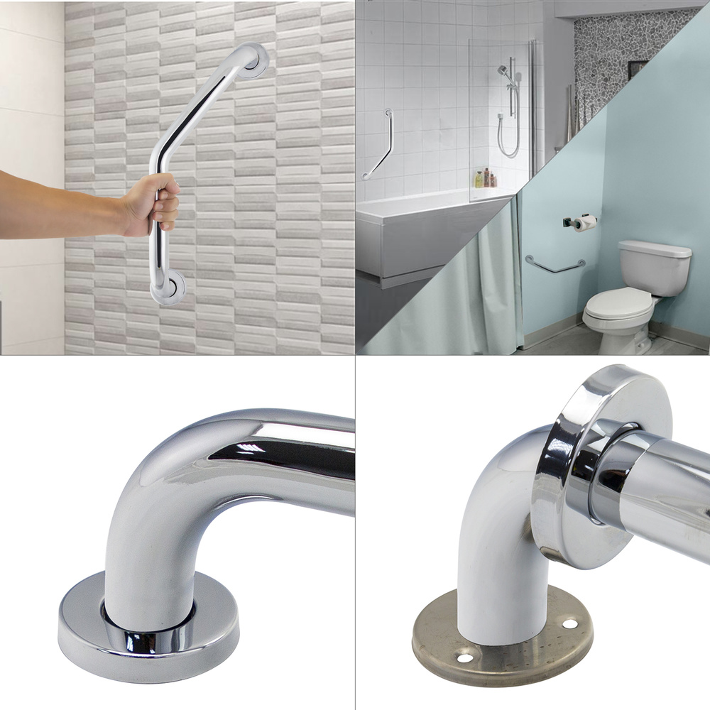 Agarre Ducha Maurer Cromo Brillo Ø 32 mm. Longitud 26x26 cm. Acodado - Imagen 2