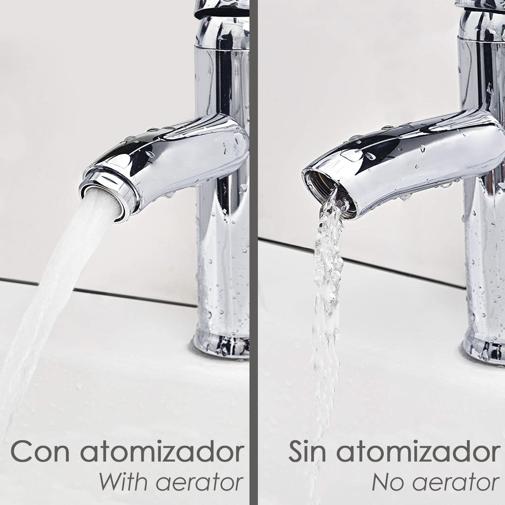 Atomizador Grifos / Monomando F22 (2 piezas) Filtro Aireador Grifo, Economizador de Agua, Difusor Grifo, Aireador Economizador - Imagen 4