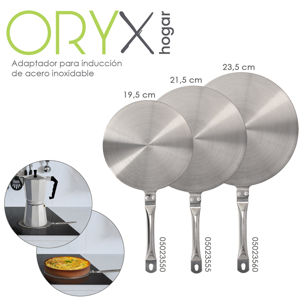 Adaptador Para Induccion / Vitroceramica Ø 23.5 cm. 3 Capas Acero Inoxidable / Aluminio - Imagen 5