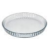 Molde Rizado Horno Cristal Borosilicato Ø 28 cm. Ideal Postres, Cocina, Resposteria, Tartas, Quiche, Libre BPA