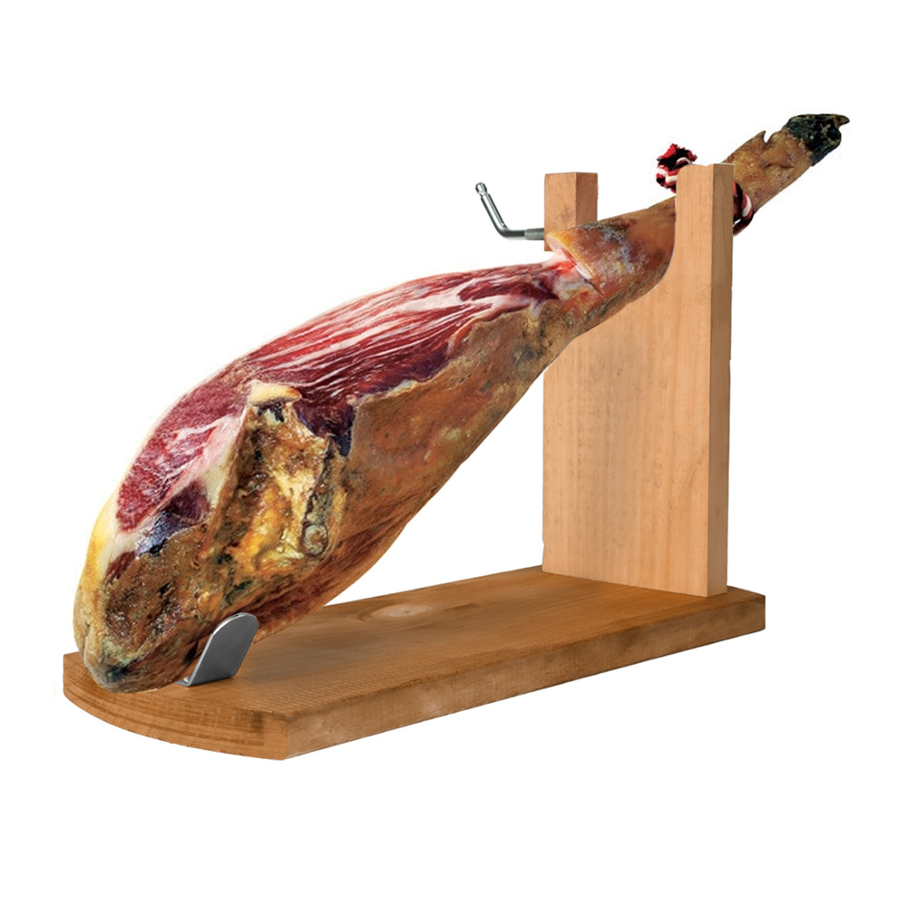 Jamonero / Soporte Jamonero De Banqueta Realizado En Madera - Imagen 3