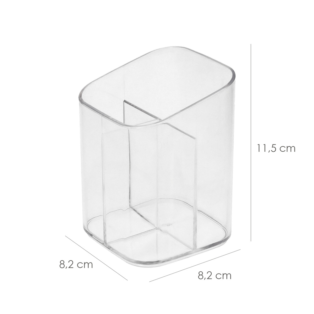 Organizador Maquillaje / Cosmetica Transparente 8,2x8,2x11,5 cm. - Imagen 2