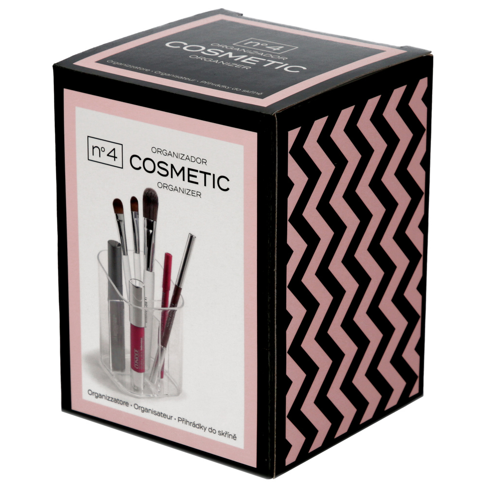 Organizador Maquillaje / Cosmetica Transparente 8,2x8,2x11,5 cm. - Imagen 4