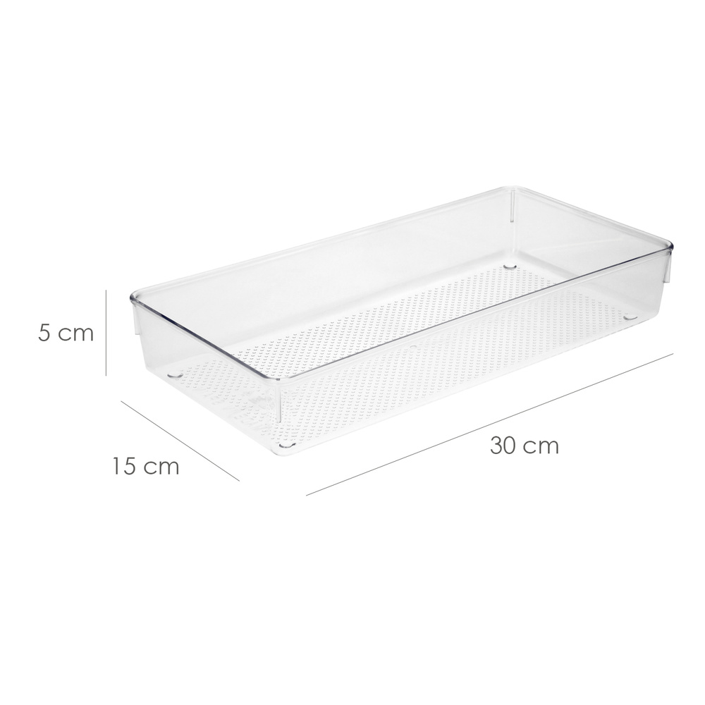Organizador de Plastico Para Cajones "System Nº7" 15x30x5 cm. - Imagen 2