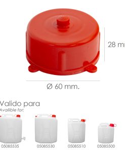 Tapon Para Bidon Alimentario  5 / 10 / 20 Litros