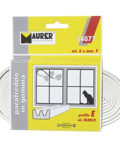 Burlete Caucho Blanco Maurer (Rollo 6 metros x 9 mm.)