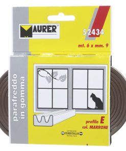 Burlete Caucho Marron Maurer (Rollo 6 metros x 9 mm.)