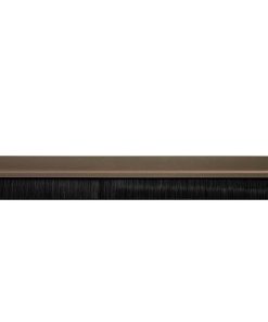 Burlete Puerta Pvc Marron Con Cepillo 1metro