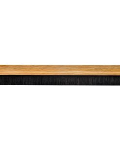 Burlete Puerta Pvc Roble Con Cepillo 1 Metro