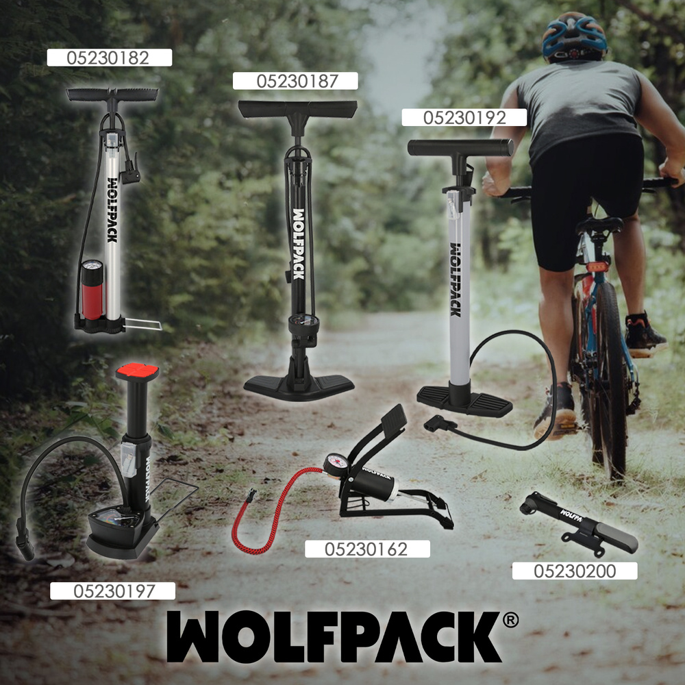 Bomba Inflar Bicicleta Con Manometro. Doble Boquilla Valvula Presta y Schrader. Con Adaptadores. Ø 32 x 500 mm. 10 BAR / 160 PSI - Imagen 5