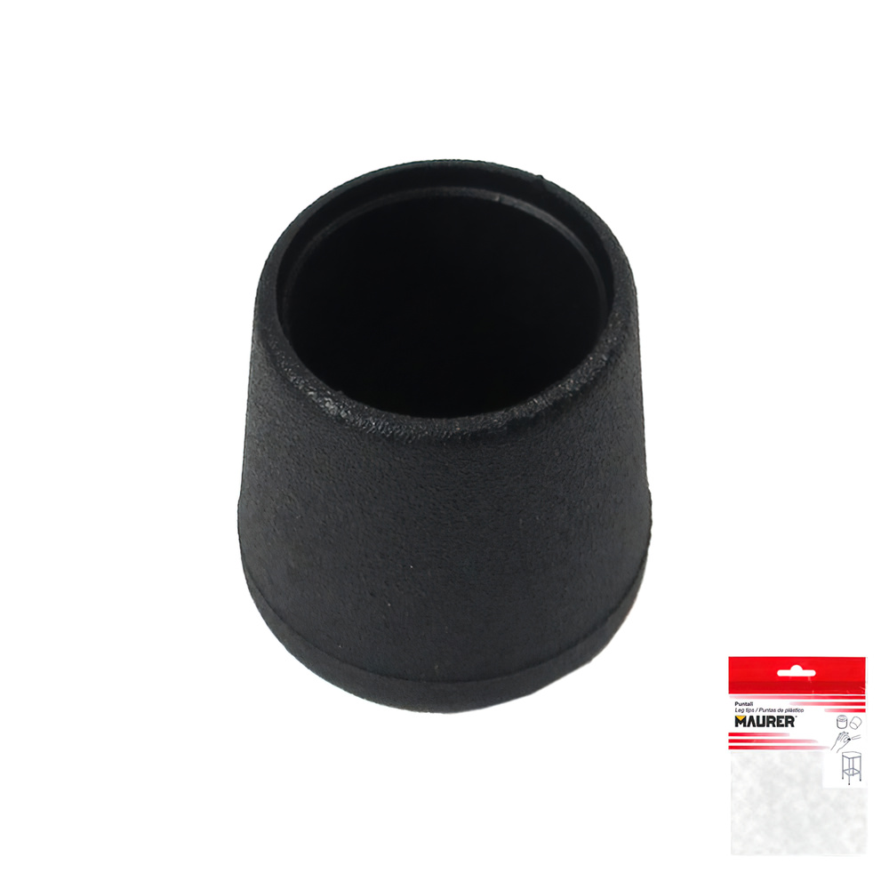 Contera Cónica Negra 18mm. Blister 8 piezas. - Imagen 2