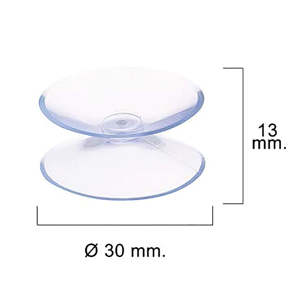 Ventosa Doble Transparente (Bister 4 Piezas) - Imagen 4