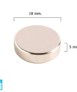 Iman Wolfpack Neodimio Redondo Ø 18x5 mm. (Blister 1 Pieza)