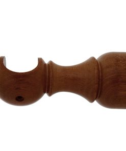 Soporte Madera Liso Abierto 28x128 mm. Nogal