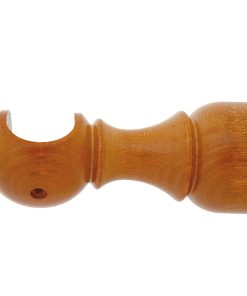 Soporte Madera Liso Abierto 28x128 mm. Teca