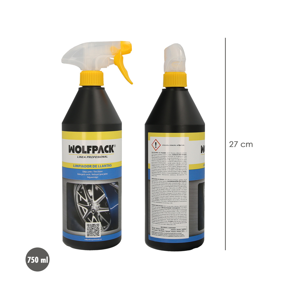 Limpiador Llantas Coche 750 Ml. Limpia Llantas Coche, Con Tensioactivos Que No Dañan Las Llantas - Imagen 2