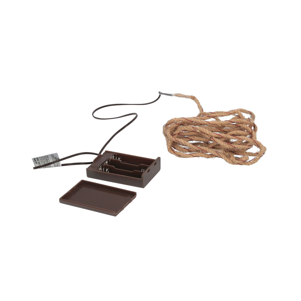 Guirnalda Luces Navidad Led Cuerda 30 Microled Blanco Calido Luz Navidad Interiores IP20. A Pilas 3 AA (No Incluidas) - Imagen 5