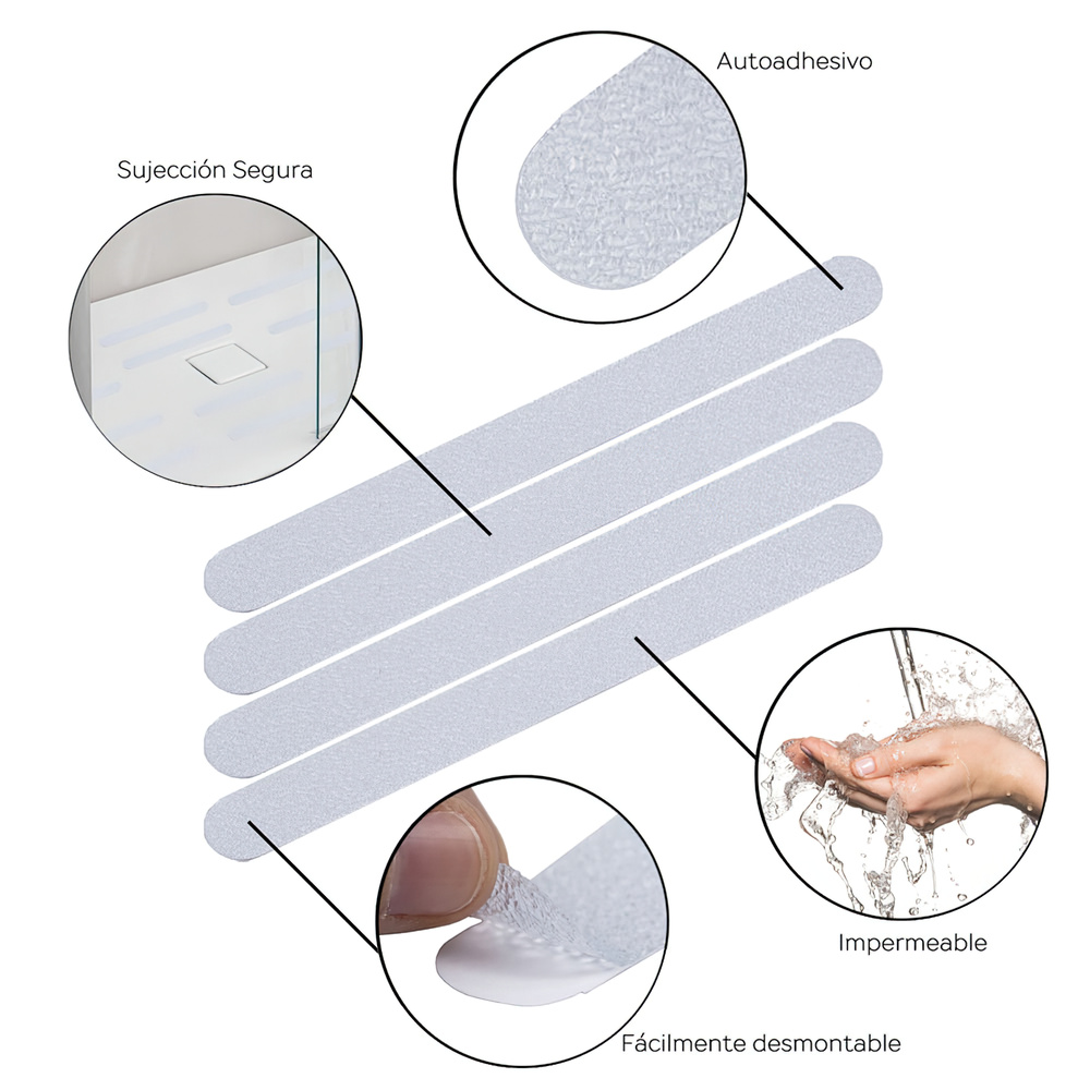 Tiras Antideslizante Adhesivas Para Baños / Duchas - Imagen 2
