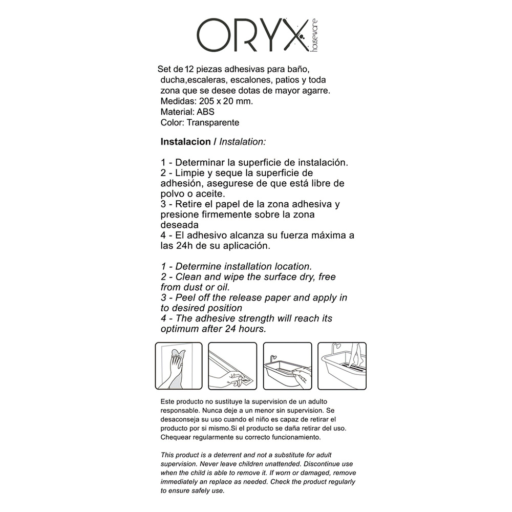 Tiras Antideslizante Adhesivas Para Baños / Duchas - Imagen 5